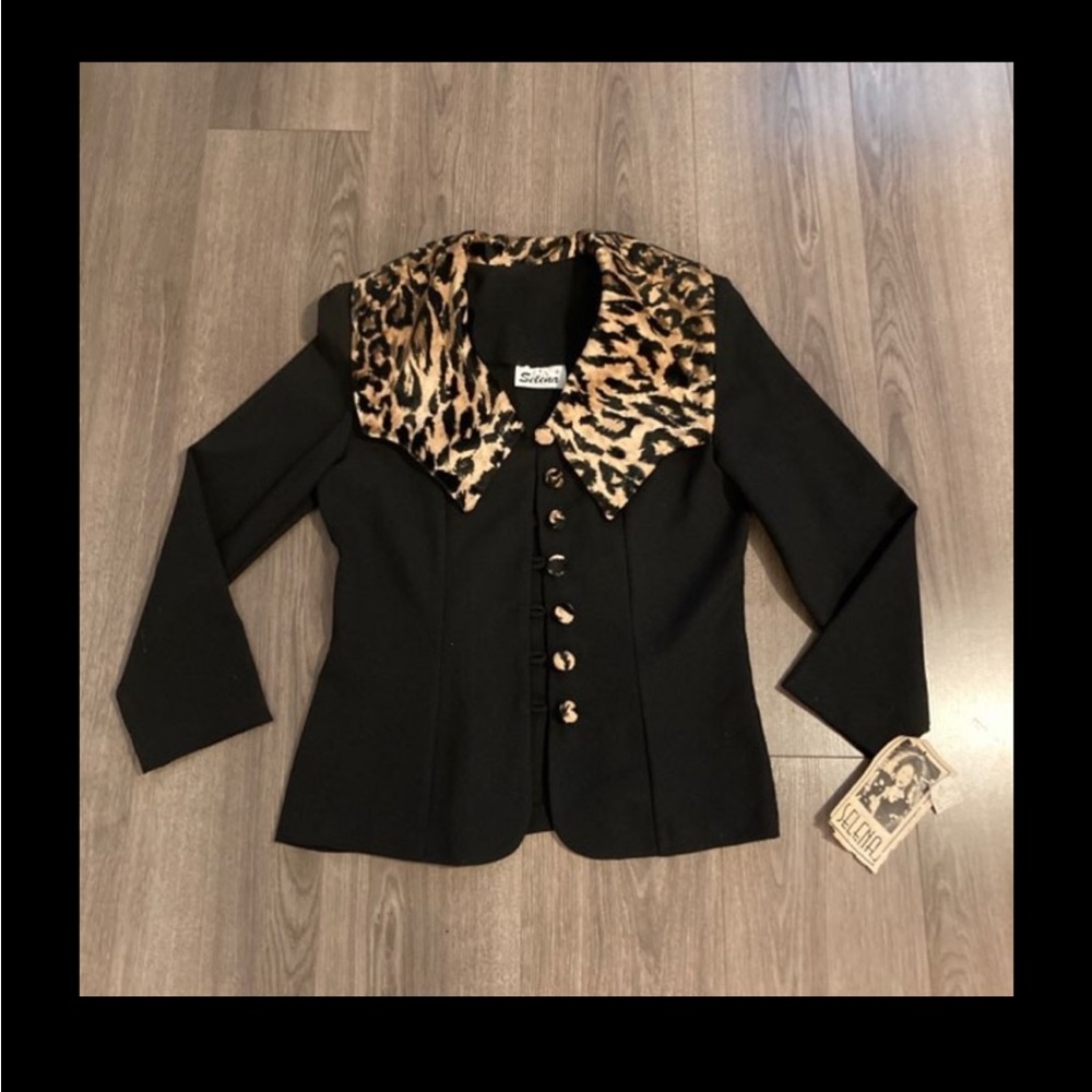 Selena leopard long skirt&button up jacket from the original Selena boutique 97!